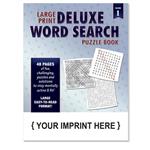 SCS1995 Deluxe Large Print Word Search Book With Custom Imprint